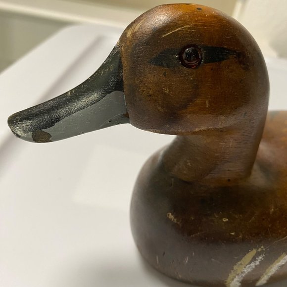 Beautiful Vintage Wooden Duck Decoy Hand Carved‎ Unsigned 10" - Picture 9 of 12